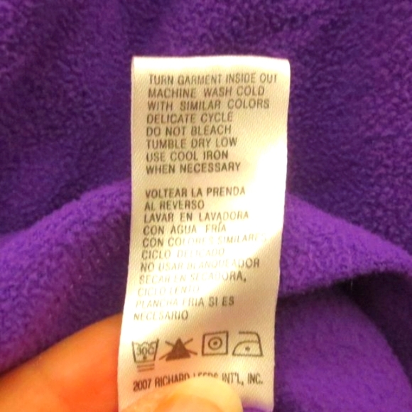 Disney Purple Plus Size 2X Embroidered Graphic Grumpy Get Cozy Fleece Lounge Top - Picture 6 of 8